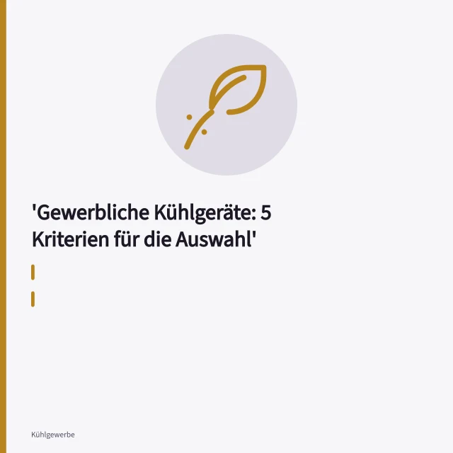 Gewerblicher Kühlschrank mit Glastür und Gastronormbehältern in Gastronomieküche. Gewerbliche Kühlgeräte: 5 Kriterien für die Auswahl
