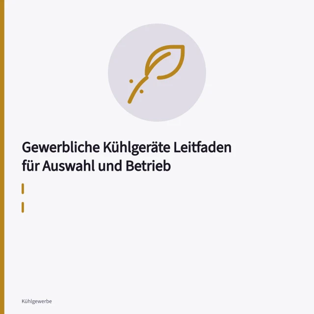 Gewerbliche Kühlzelle und Standkühlgerät mit sichtbarem Kondensator im Betrieb. Gewerbliche Kühlgeräte Leitfaden für Auswahl und Betrieb
