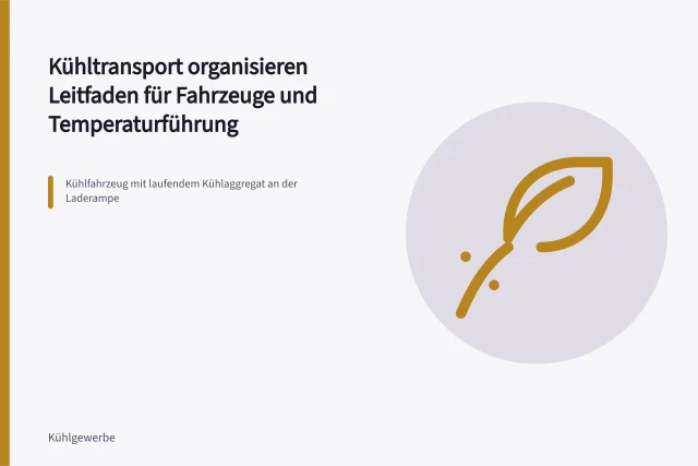 Kühlfahrzeug mit laufendem Kühlaggregat an der Laderampe. Kühltransport organisieren Leitfaden für Fahrzeuge und Temperaturführung